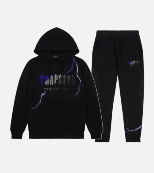 Trapstar Chenille Decoded Tracksuit Black - Image 1
