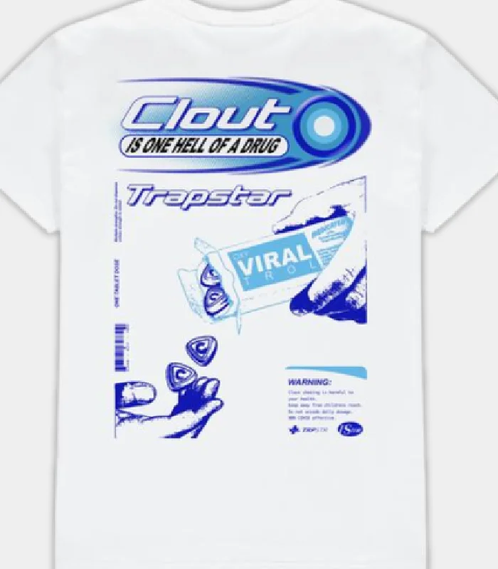 Trapstar-Clout-T-Shirt-White-1.webp Trapstar Clout T-Shirt White - Image 2