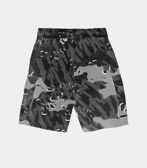 Trapstar Decoded Camo Shorts Black - Image 1