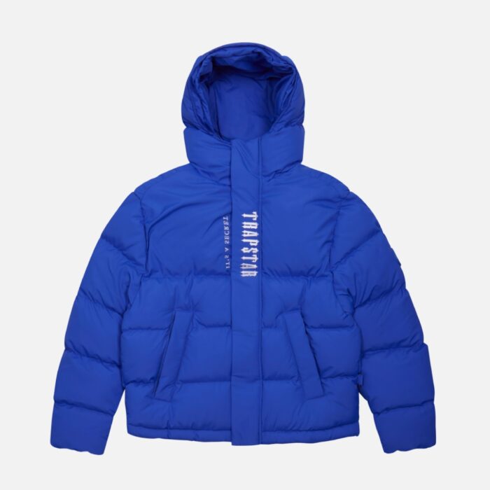 Trapstar-Decoded-Hooded-Quilted-Jacket-Blue-1.jpg Trapstar Decoded Hooded Quilted Jacket Blue - Image 2