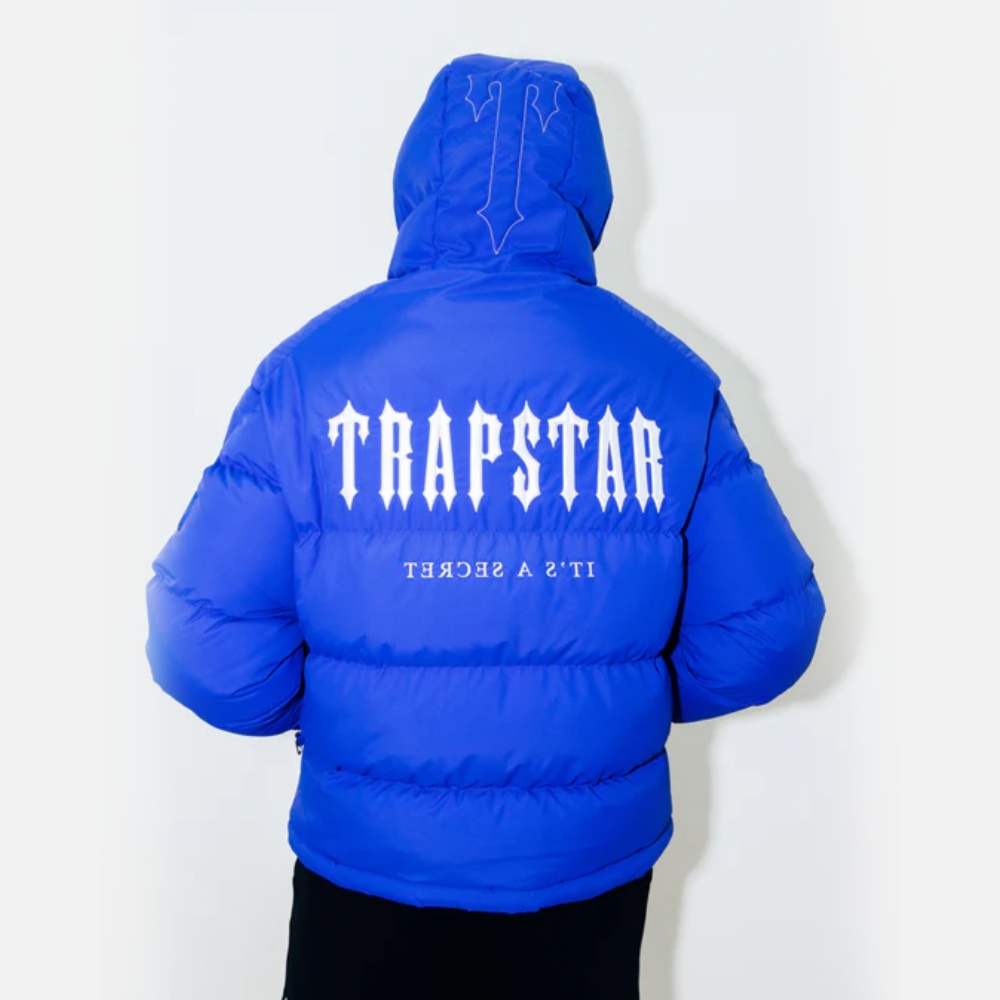 Trapstar-Decoded-Hooded-Quilted-Jacket-Blue-2.jpg Trapstar Decoded Hooded Quilted Jacket Blue - Image 3