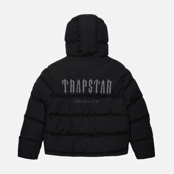 Trapstar Decoded Quilted Jacket With Hood Black - Image 1