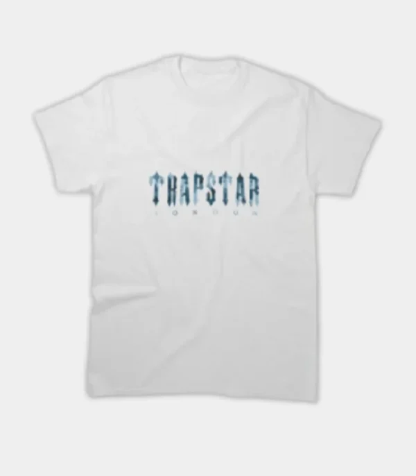 Trapstar Essential T-Shirt White Blue - Image 1