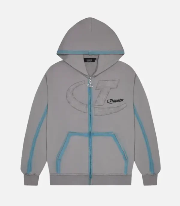 Trapstar Hyperdrive Hoodie Grey - Image 1