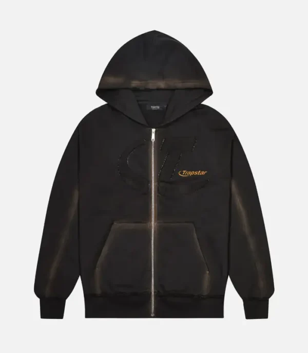 Trapstar Hyperdrive Hoodie Washed Black - Image 1