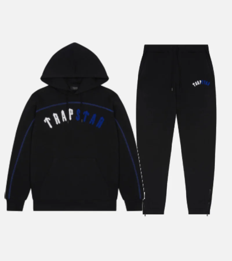 Trapstar-Irongate-Chenille-Arch-Tracksuit-Black.webp Trapstar Irongate Chenille Arch Tracksuit Black - Image 1