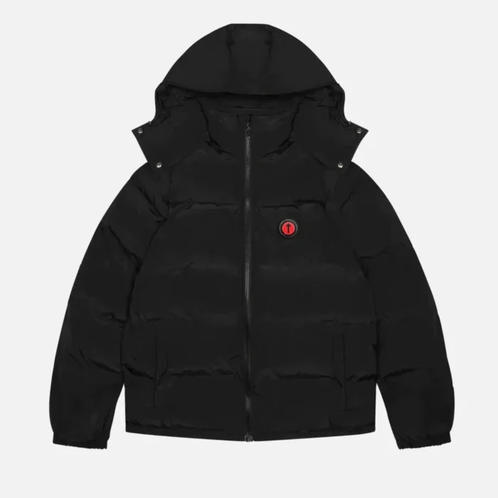 Trapstar-Irongate-Hooded-Puffer-Jacket-Black-1.webp Trapstar Irongate Hooded Puffer Jacket Black - Image 2