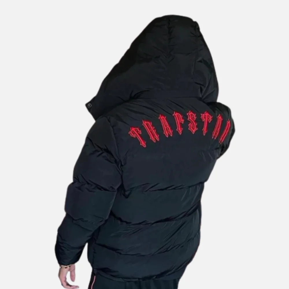 Trapstar-Irongate-Hooded-Puffer-Jacket-Black-2.webp Trapstar Irongate Hooded Puffer Jacket Black - Image 3