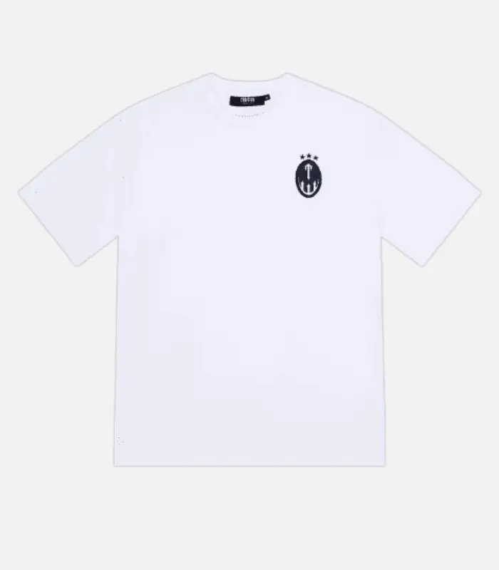 Trapstar-Irongate-Insignia-T-Shirt-White-Blue.webp Trapstar Irongate Insignia T-Shirt White Blue - Image 1