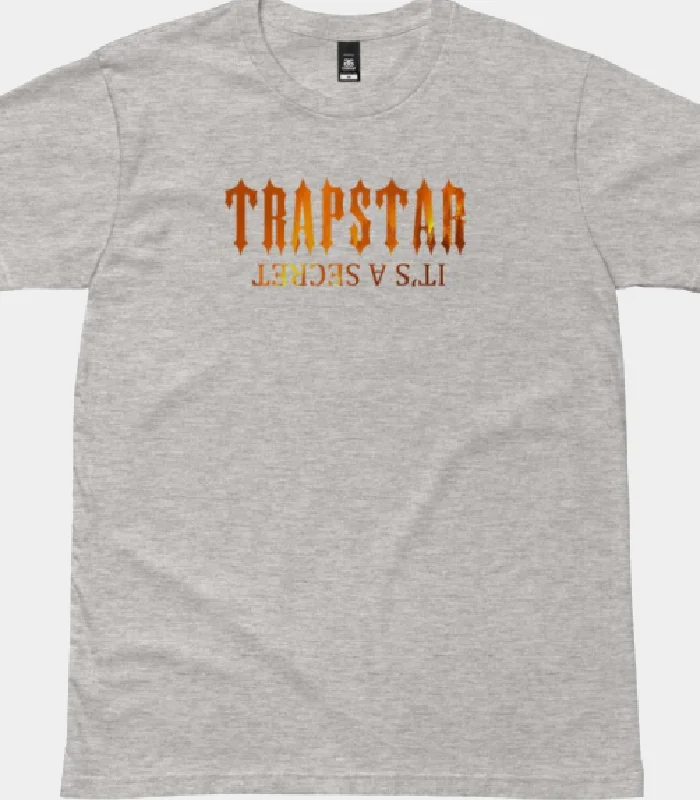 Trapstar-Its-A-Secret-Fire-T-Shirt-Gray-1.webp Trapstar It’s A Secret Fire T-Shirt Gray - Image 2