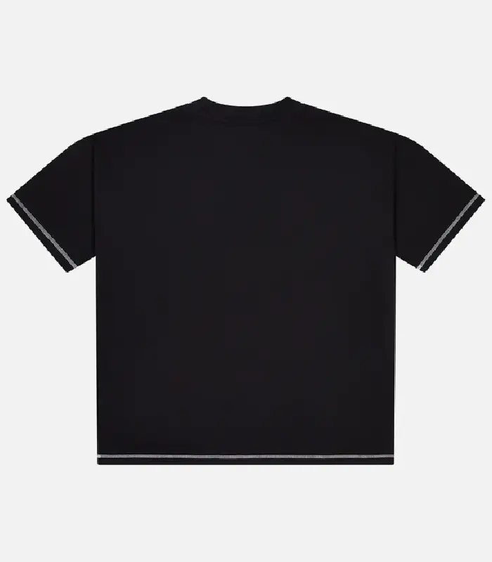 Trapstar-Patchwork-Script-T-Shirt-Black-1-1.webp Trapstar Script T-Shirt Black Pink - Image 2
