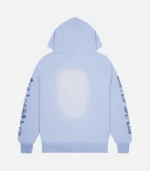 Trapstar Script Spray Hoodie Blue - Image 2