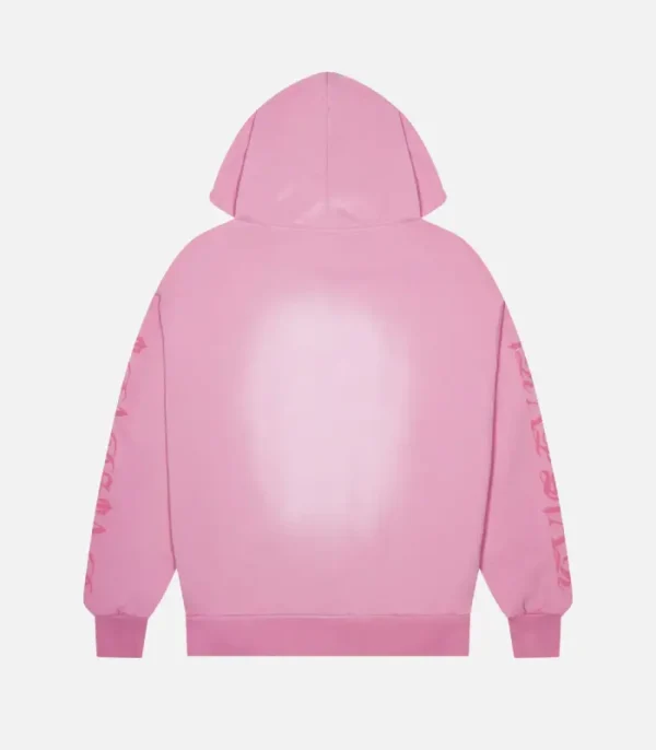 Trapstar Script Spray Hoodie Pink - Image 2