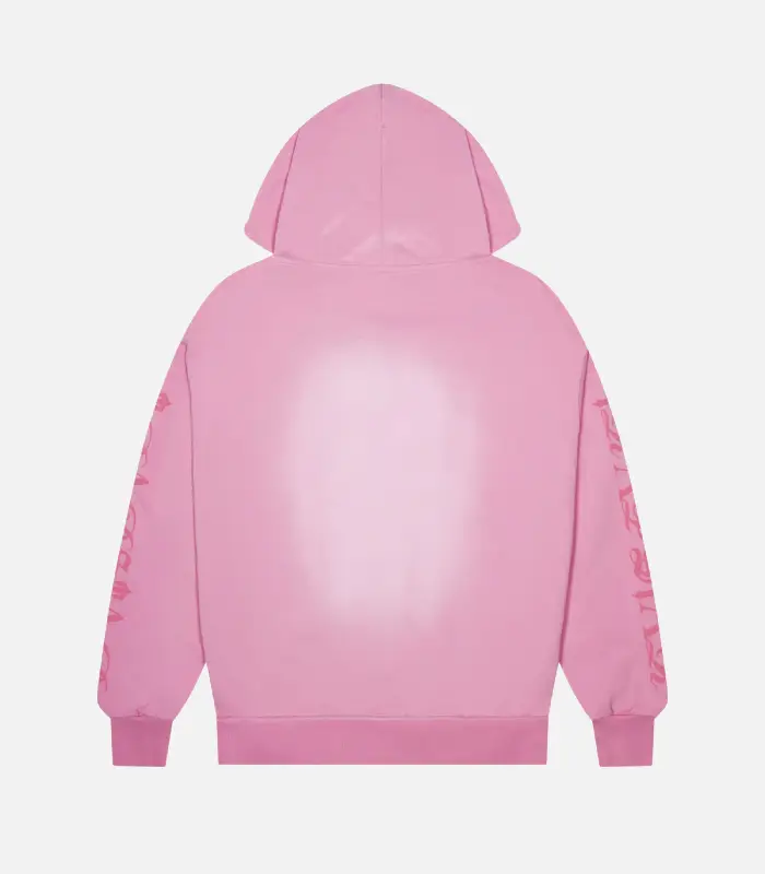 Trapstar-Script-Spray-Hoodie-Pink-1.webp Trapstar Script Spray Hoodie Pink - Image 2