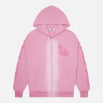 Trapstar Script Spray Hoodie Pink