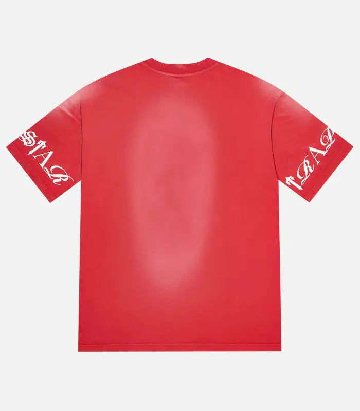 Trapstar-Script-T-Shirt-Red-1.webp Trapstar Script T-Shirt Red - Image 2