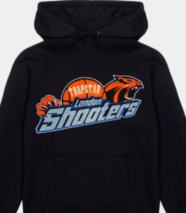 Trapstar Shooters Chenille Hoodie Black - Image 2