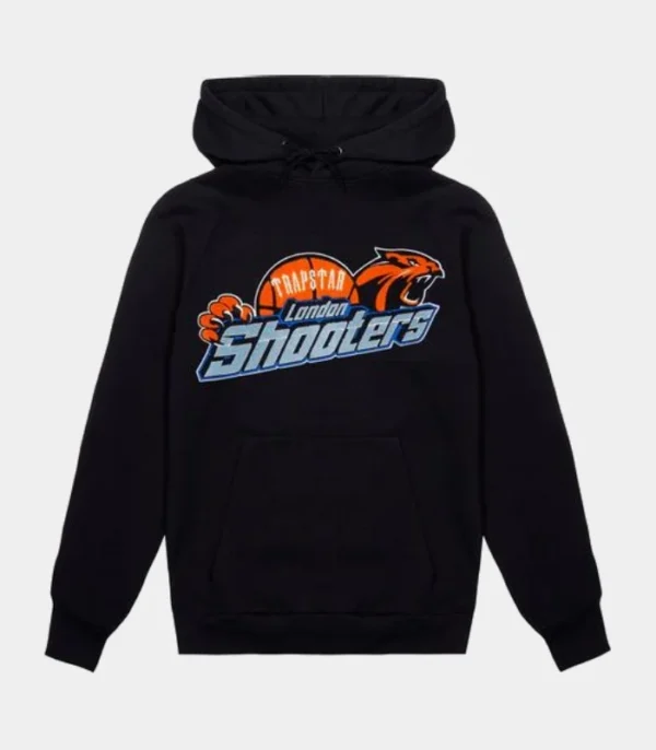 Trapstar Shooters Chenille Hoodie Black - Image 1