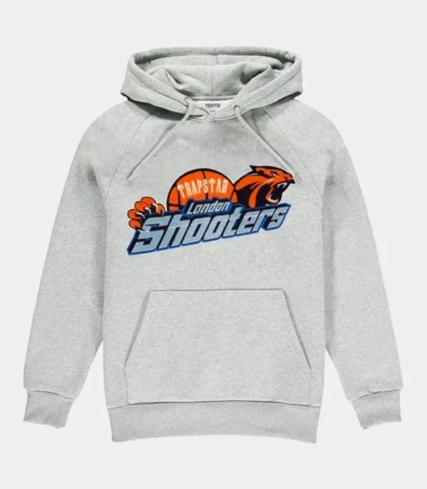 Trapstar Shooters Chenille Hoodie Gray - Image 1
