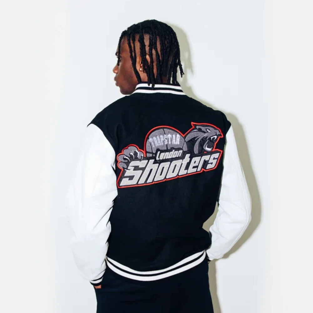 Trapstar-Shooters-College-Jacket-Black-2.webp Trapstar Shooters College Jacket Black - Image 3