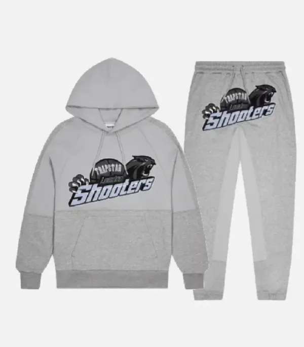 Trapstar Shooters Tracksuit Grey Blue - Image 1