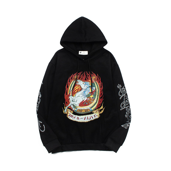 Pull X Ed Hardy Dead Nera Ed Hardy Dead Black Hoodie